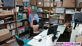 Pretty Teen Penelope Punished with Monster Cock for Theft in Shop