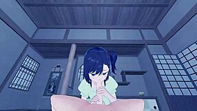 Is Hikage Miyauchi Ready for POV Nighttime Anal Sex?