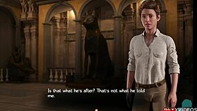 Busty milf Naomi sucks monster cock in treasure hunt