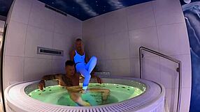 Thomas J and Claudia Mac at home with tattoos