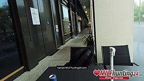 Milf hunter seduces tatted slut Mia Blow with deepthroat.