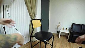 Jojo the blonde experiences intense anal assfucking in scene two