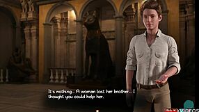 Busty milf Naomi sucks monster cock in treasure hunt