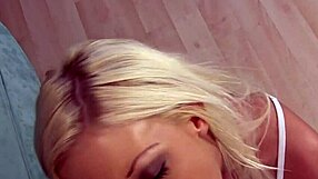 Long-haired stepsister Holly Fox rides for a creampie