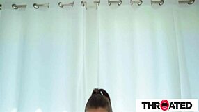 This juicy big tittied babe throated and swallowed my huge cock – wow!