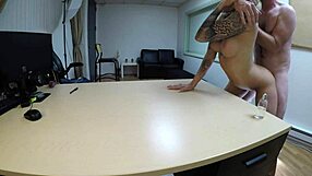 Jojo the blonde experiences intense anal assfucking in scene two