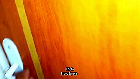 young couple of lovers have sex in the bathroom