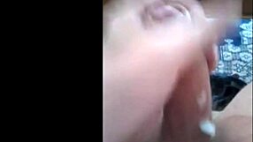 European guy cums twice in one explosive shot, solo masturbation with cock!