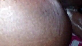 ebony whore gets doggystyle fucking her creamy pussy