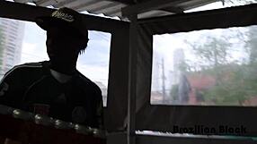 Black Delivery Guy Pounds Ariella Ferraz's Tight Ass