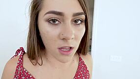 Stepbro Screwing Mackenzie Mace's Tight Pussy with Deep Thrusts