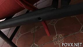 Powerful dude nails wet pussy in pov hardcore