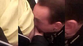 Adrian sucks cock in the shopping mall bathroom