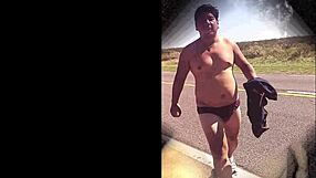 Boys playing excitedly in the field!