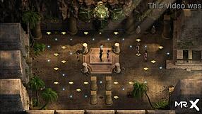 in treasureofnadia, one girl endures triple penetration amid ripped clothes