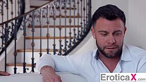 Eroticax Sneaky Beauty Surprises Boyfriend with Seductive Threesome Involving Cumshot and Handjob