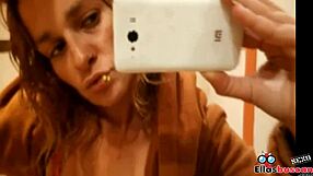 Horny Blonde Seeks Sex in Public Bathroom!