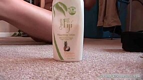 Pretty ginger teen 18+ strips and rubs in public outdoor reality