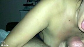 Jerking Off Again for My Latina Wife with Big Tits