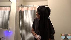 Hair Dying Black in Solo Mirror Play