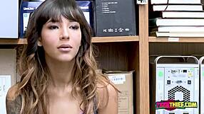 kitty gets mouth and pussy stuffed by horny officer's big cock