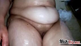 Curvy Latina BBW Showers Big Ass Seductively