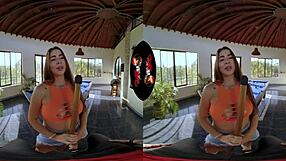 vrlatina big tits latina fucks after pool game in reality pov