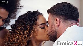 Eroticax Sneaky Beauty Surprises Boyfriend with Seductive Threesome Involving Cumshot and Handjob