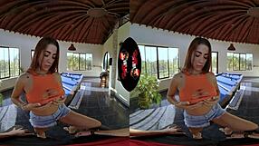 vrlatina big tits latina fucks after pool game in reality pov