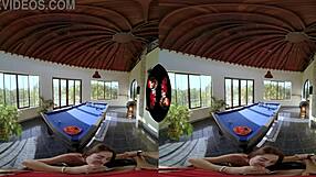 vrlatina big tits latina fucks after pool game in reality pov