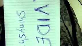 Amateur Homemade Verification Video To Prove It's Real