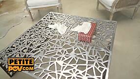 Petite 18+ hottie Lika Star fucks client