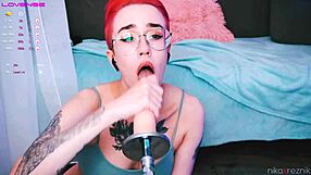 Cute Tomboy GETTING FACE-FUCKED by Wild Machine!