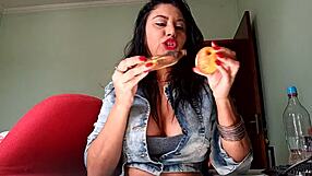 Vlog with Sarah Rosa doing intense anal in homemade clip.