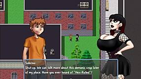 Sabrina, the MILF, couldn't resist the monster's new power, leading to wet masturbation and cock arrangement