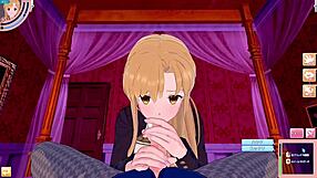 Male Takes POV In 3D Hentai Anime Game With Asuna From Sword Art Online