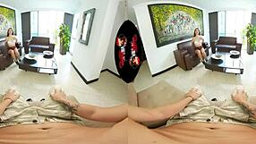 Beautiful Latina Babe Undresses Then Fucks in VR