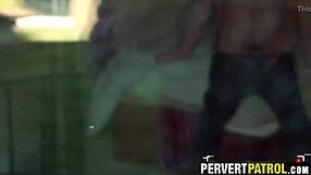 Hidden Outdoor POV with Trashy Tattooed Teen Slut