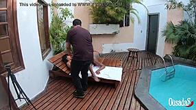 Bruna lancaster receives intense cock instructions from rob carvalho and binho ted for her first teen jobs