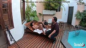 Bruna lancaster receives intense cock instructions from rob carvalho and binho ted for her first teen jobs