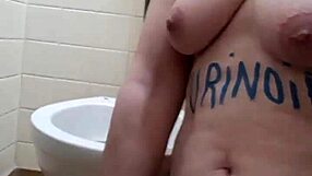 french slut in bdsm solo session, whipping herself hard 😈🔥