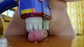 masturbating with a massager