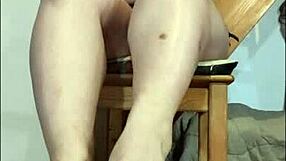 bbw stepmommy gives wet footjob in pov domination