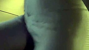 Athletic red-haired fitness slut gets licked in public outdoor pussy