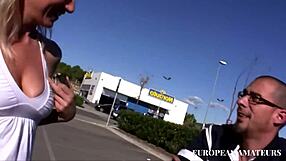 The beautiful european teen with small tits gets assfucked in doggystyle