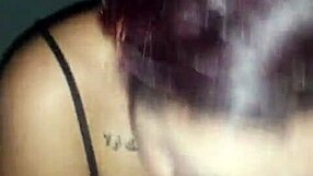 ebony girl delivers best interracial blowjob