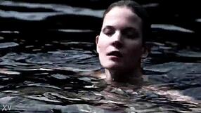 Supernatural Sexy Bikini Girl Swims In The Pool