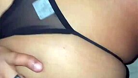 beautiful big ass latina enjoys milk poured into her