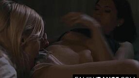 Petite Teens Devour Each Other At Midnight!