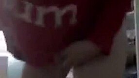 Amateur engages in intense solo masturbation session